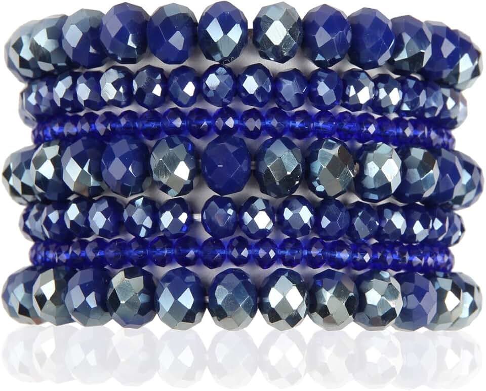Multi-Layer Beaded Stackable Bracelets Set