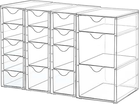 Acrylic 16-Drawer Organizer for Office and Makeup