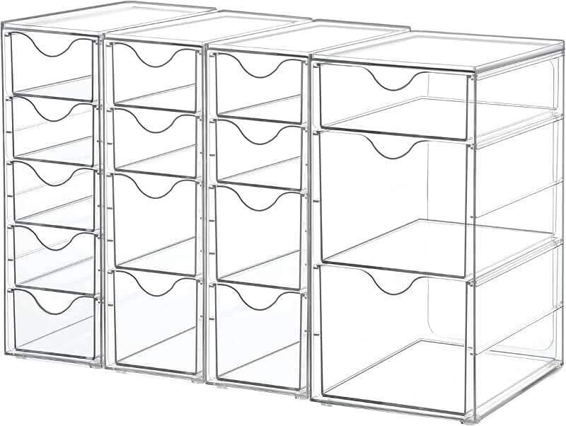 Acrylic 16-Drawer Organizer for Office and Makeup