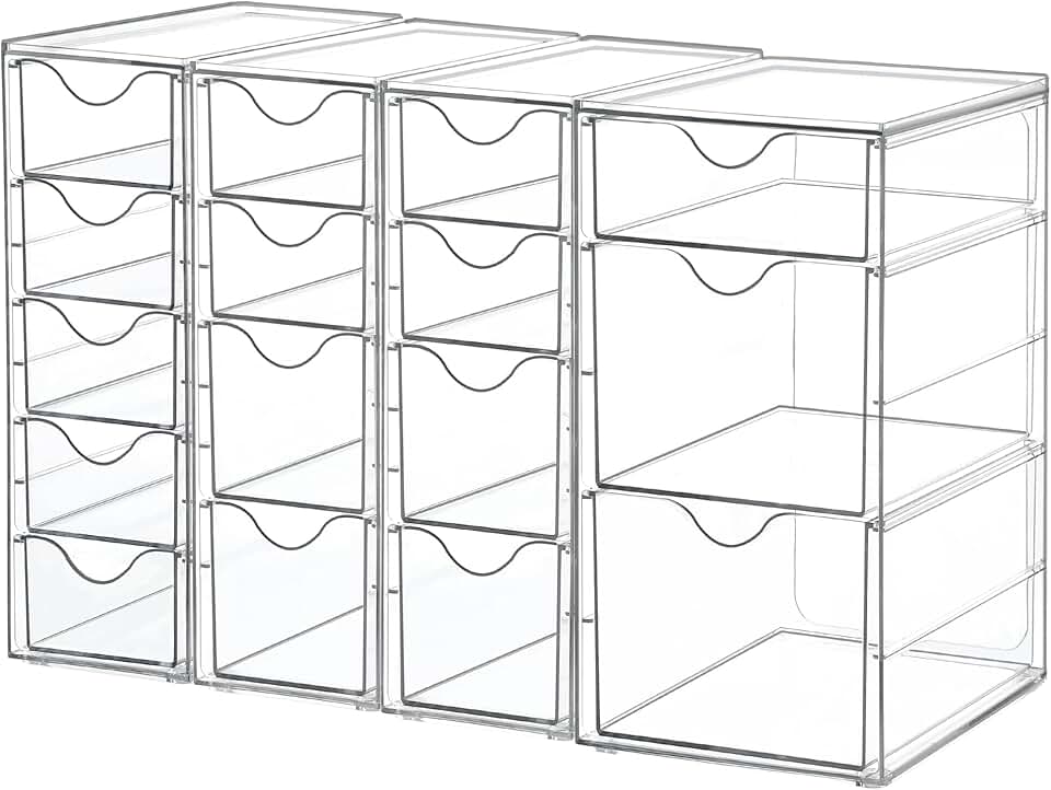Acrylic 16-Drawer Organizer for Office and Makeup