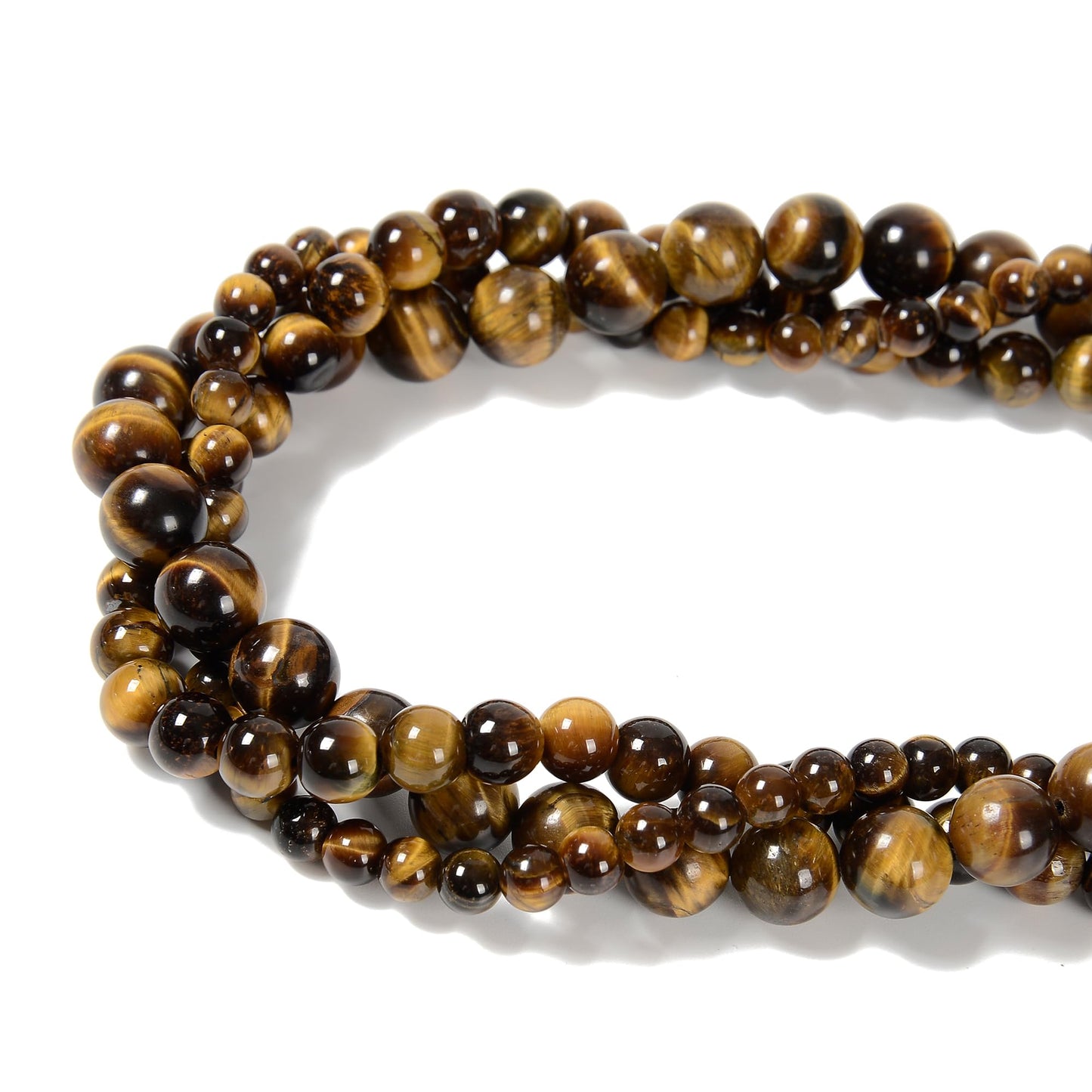 Natural Yellow Tiger Beads for Jewelry Making and Crafts