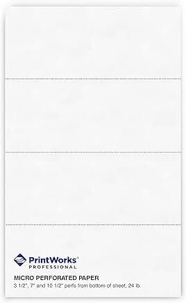 Legal Perforated Paper, 8.5 x 14 inches, 2500 sheets