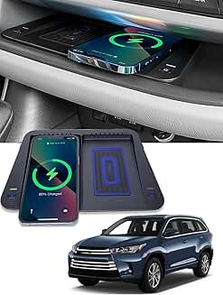 Wireless Phone Charger and Organizer for Toyota Highlander