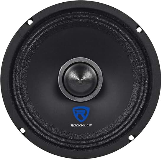 6.5-inch Car Mid-Range Speaker, 150W Peak, 75W RMS