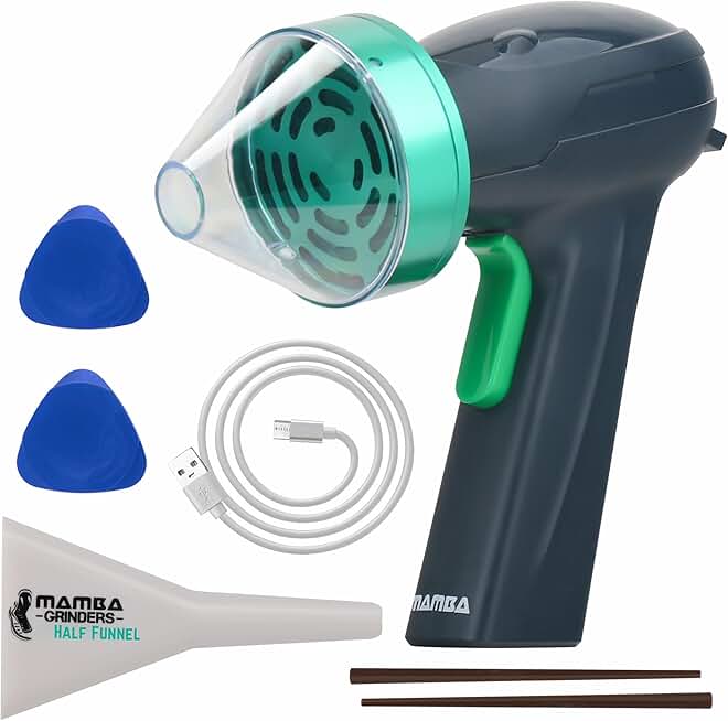 Green USB Electric Herb Grinder with Large Capacity