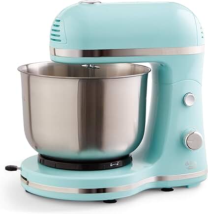 Compact 3.5 Quart Stand Mixer with Beaters and Dough Hooks