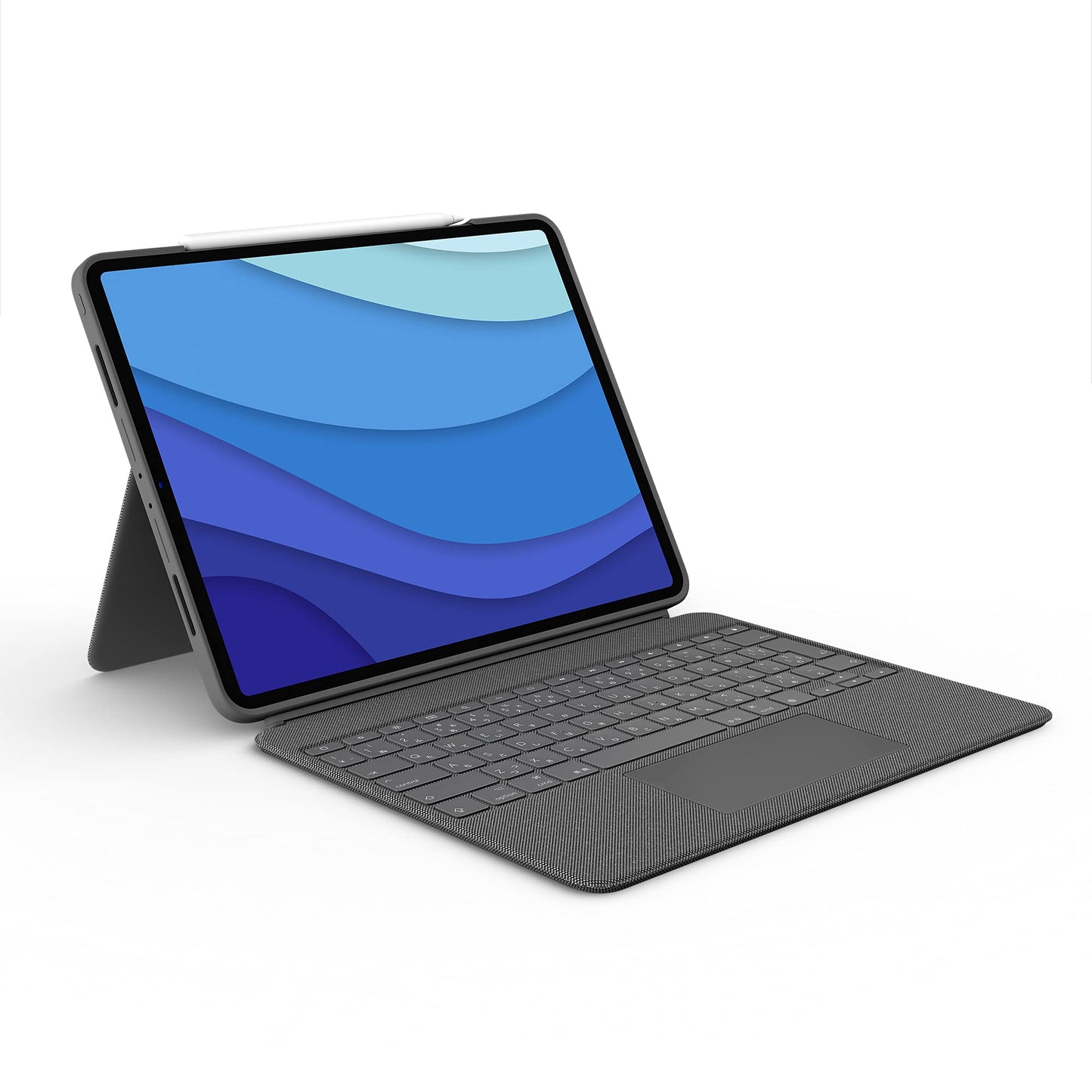 Combo Touch iPad Pro 12.9-inch (5th gen - 2021) Keyboard Case - Detachable Backlit Keyboard with Kickstand, Click-Anywhere Trackpad, Smart Connector - Oxford Gray; USA Layout