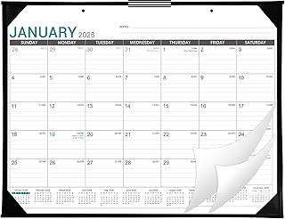 2026 Desk Calendar with Corner Protectors