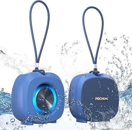 Small waterproof portable Bluetooth shower speaker with stereo sound