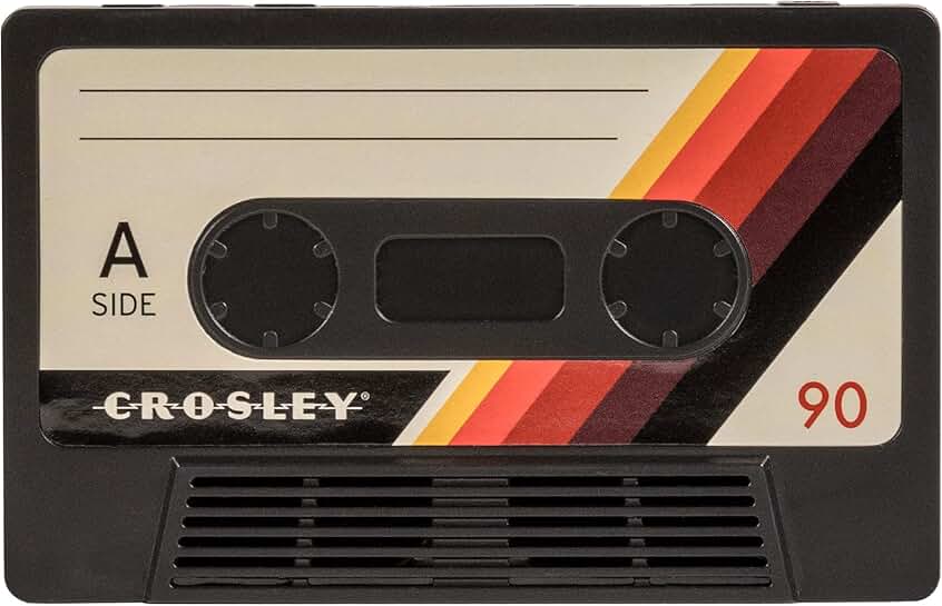 Portable black cassette tape Bluetooth speaker