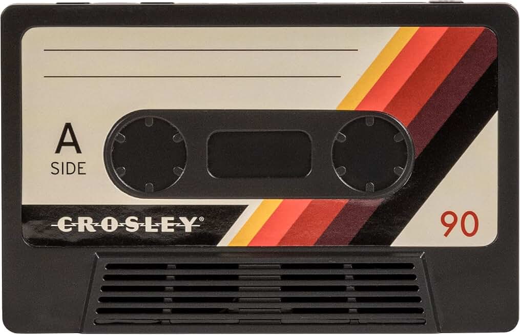 Portable black cassette tape Bluetooth speaker