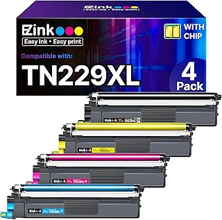 High-Yield Black Cyan Magenta Yellow Toner Cartridges Pack