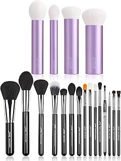 15-piece makeup brush set with face kabuki brushes