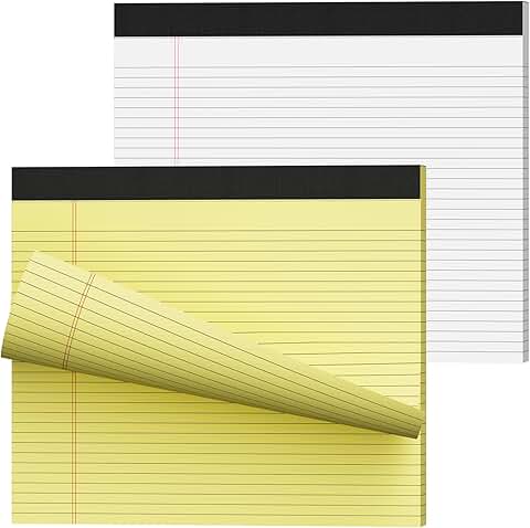 Legal Pads, 11x9.5 inches, 2-pack, college ruled