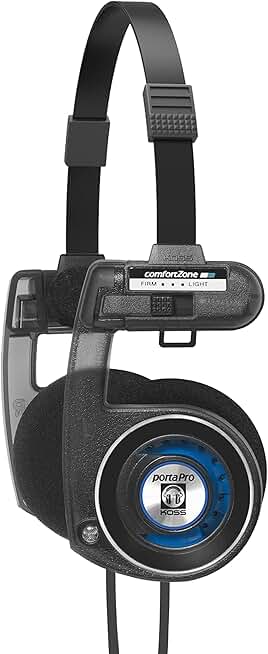 On-Ear Headphones with Detachable Cord and Collapsible Design