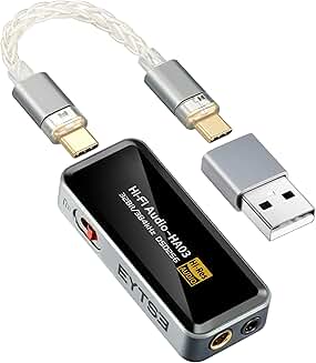 Portable USB C DAC Headphone Amplifier with Balanced Outputs