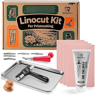 Linocut Printmaking Kit for Adults and Kids