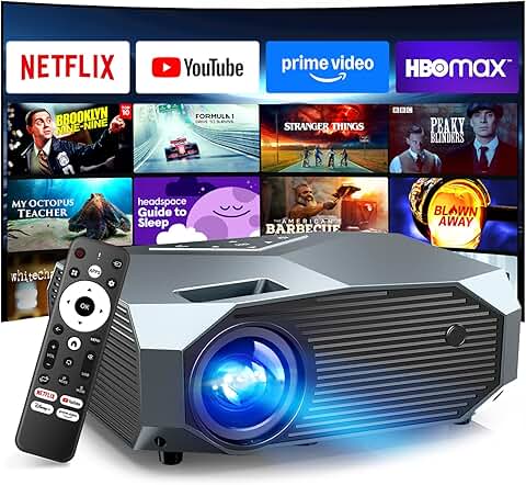4K Outdoor Smart Projector with WiFi 6 and Bluetooth 5.3
