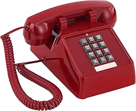 Vintage Red Corded Landline Phone for Home Use