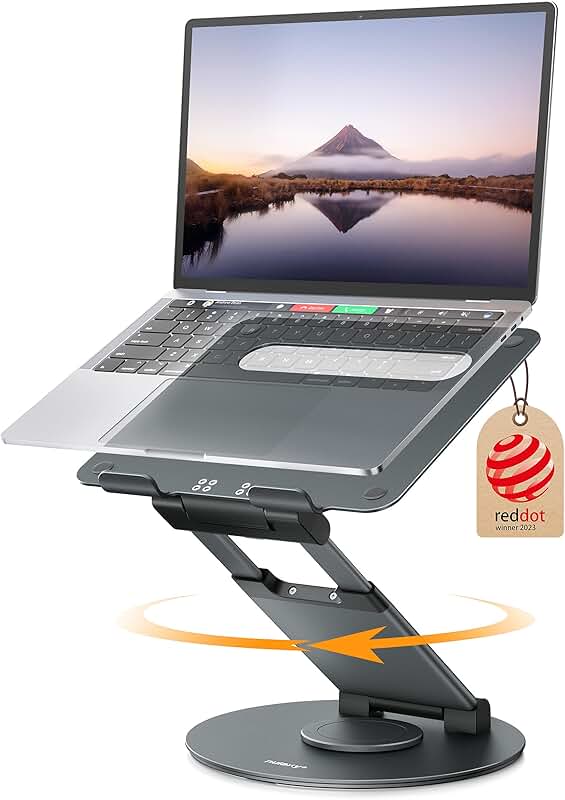 Adjustable 360° Rotating Laptop Stand for Desks