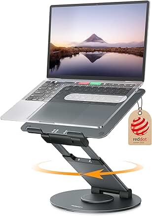 Adjustable 360° Rotating Laptop Stand for 10-17" Laptops