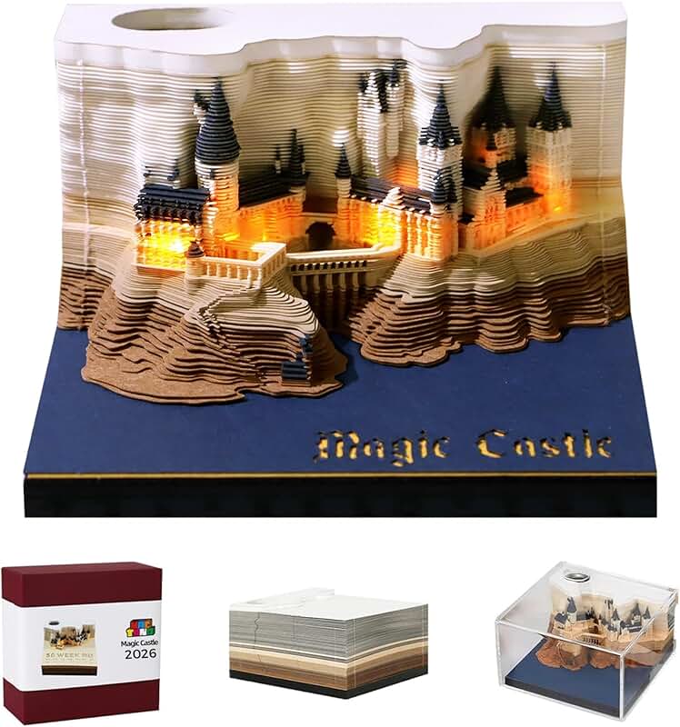 3D Art Calendar and Memo Pad for 2026