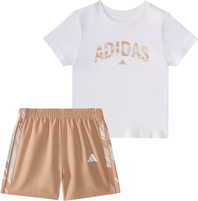 Baby Boy's Cotton Tee and Camo Shorts Set
