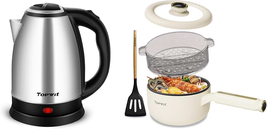 Electric Kettle and Cooker with Steamer