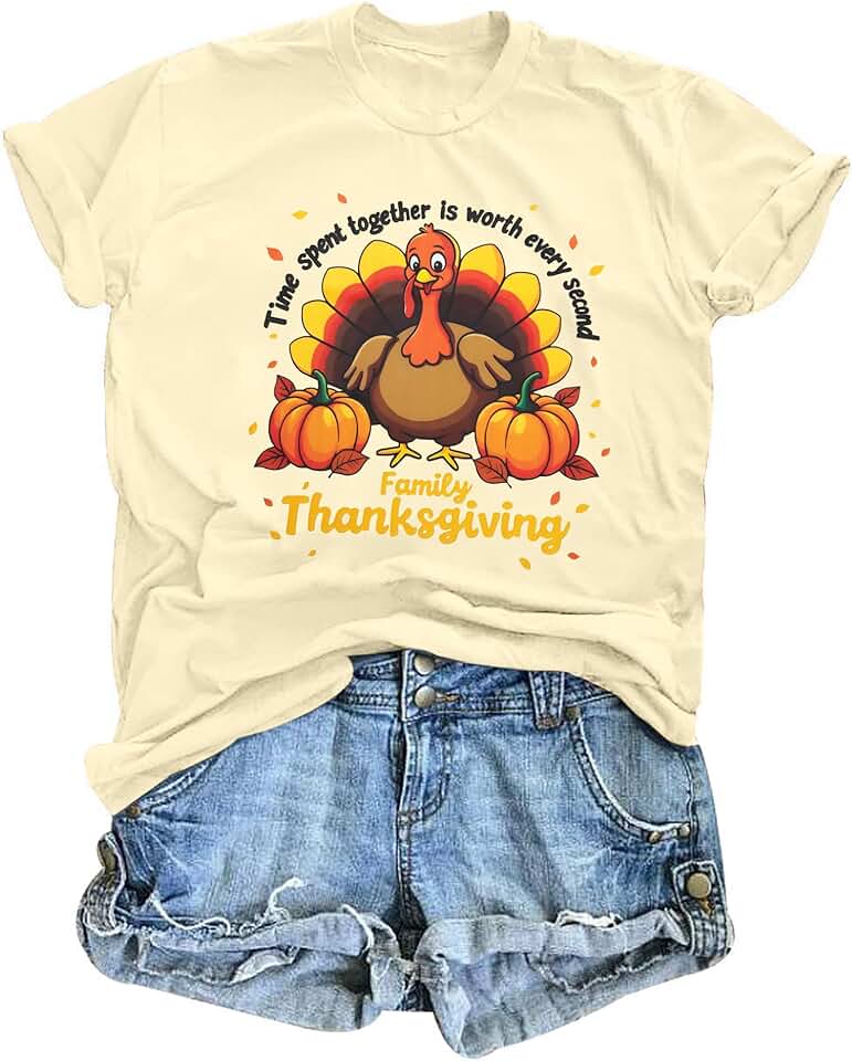 Funny Thanksgiving Turkey Shirt for Women