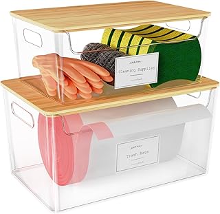 Two Trash Bag Holders for Under Sink Storage