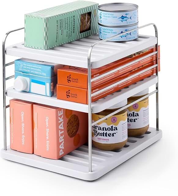 Adjustable Cabinet Organizer for Wraps and Foil