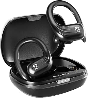 Wireless Running Earbuds with 80-Hour Battery and EarHooks