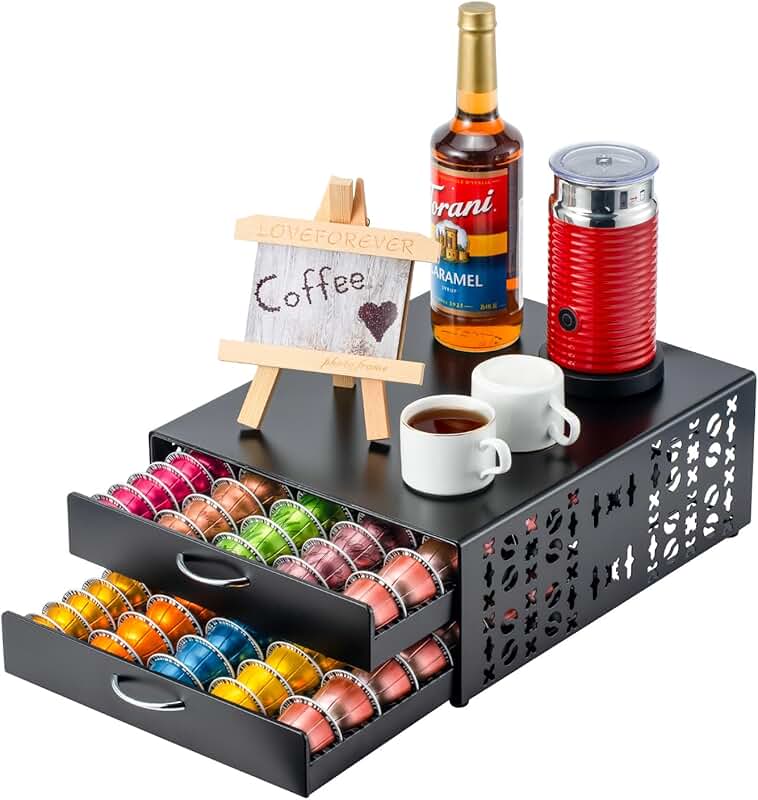 Large Two-Tier Coffee Pod Storage for Vertuo