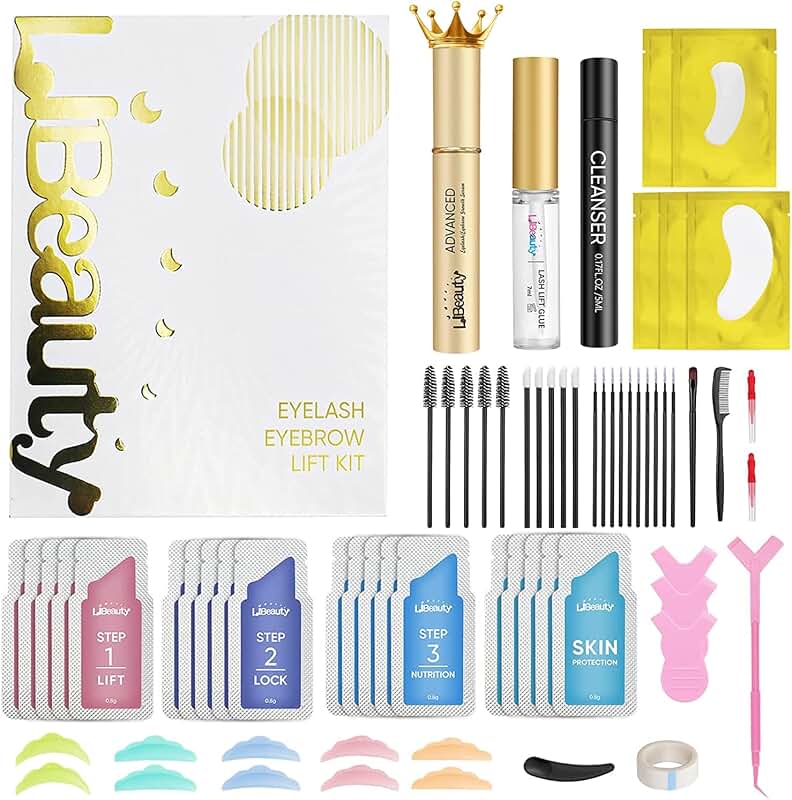 Eyelash and Brow Lift Kit with Growth Serum