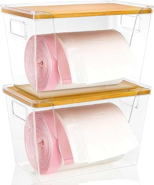 Two Trash Bag Dispensers with 100 Bags