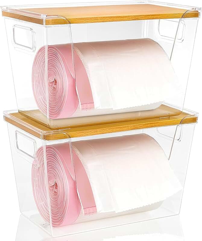 Two Trash Bag Dispensers with 100 Bags