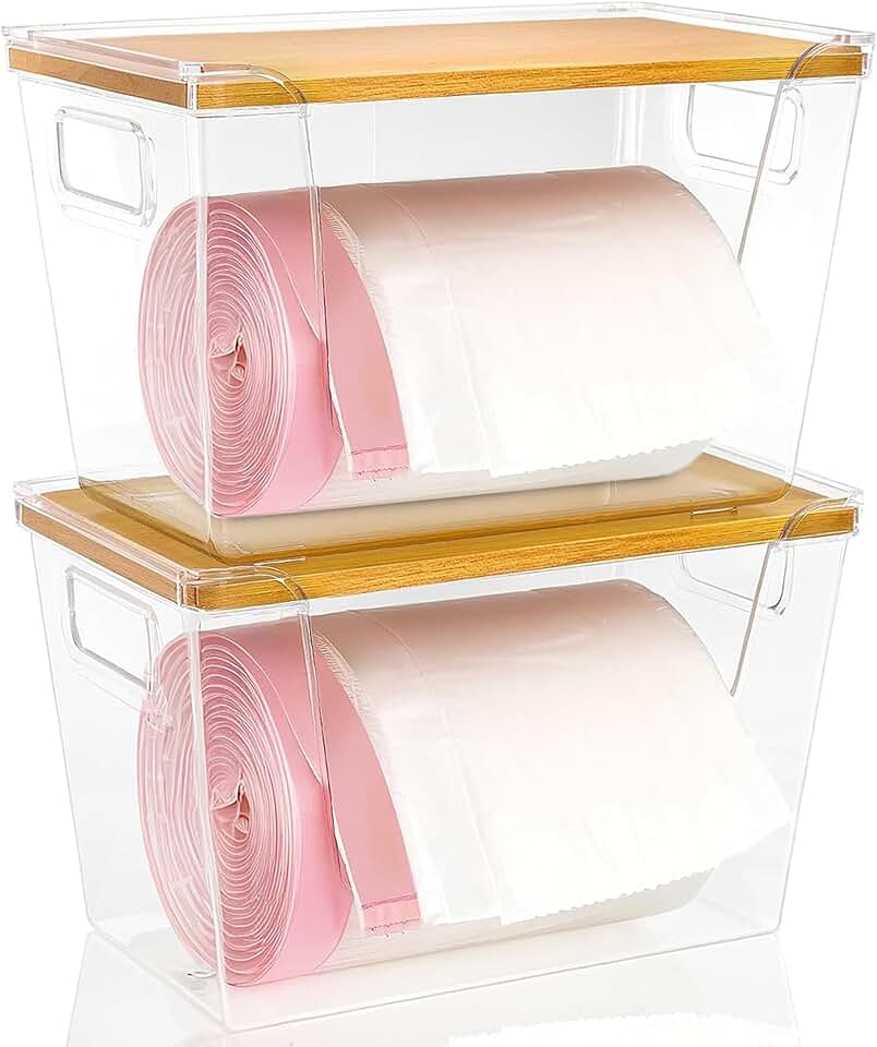 Two Trash Bag Dispensers with 100 Bags
