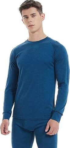 Men's Merino Wool Base Layer for Winter Activities