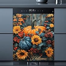Pumpkin Sunflower Magnet Cover for Refrigerator Door