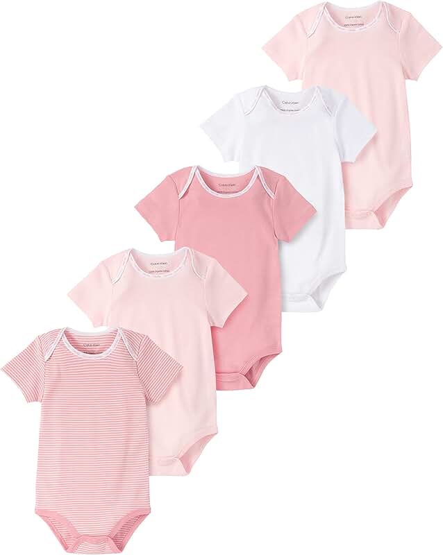 Organic Baby Bodysuits Pack of Five