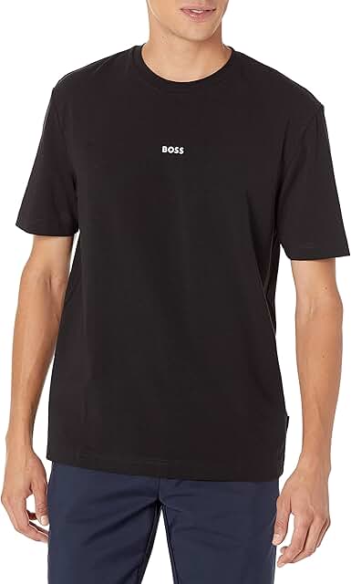 Men's Regular Fit T-Shirt with Center Logo