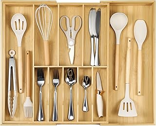 Expandable Silverware Organizer for Large Drawers