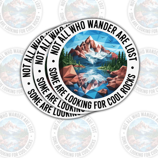 Three-piece Wander Are Not Lost Vinyl Sticker Set