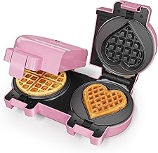 Double Belgian Waffle Maker with Removable Plates
