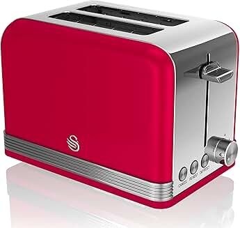 Retro Red Toaster, 7.1"x10.2"x6.3"