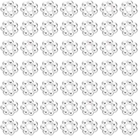 2000pcs 6mm Daisy Shape Septal Beads for Jewelry Making