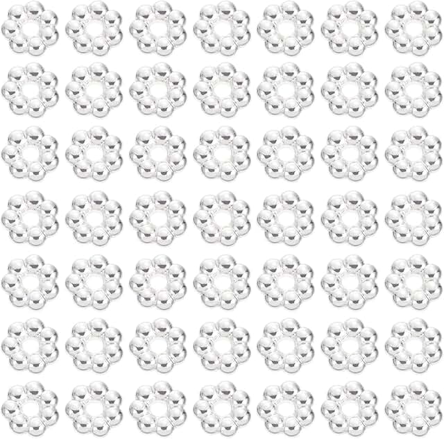 2000pcs 6mm Daisy Shape Septal Beads for Jewelry Making