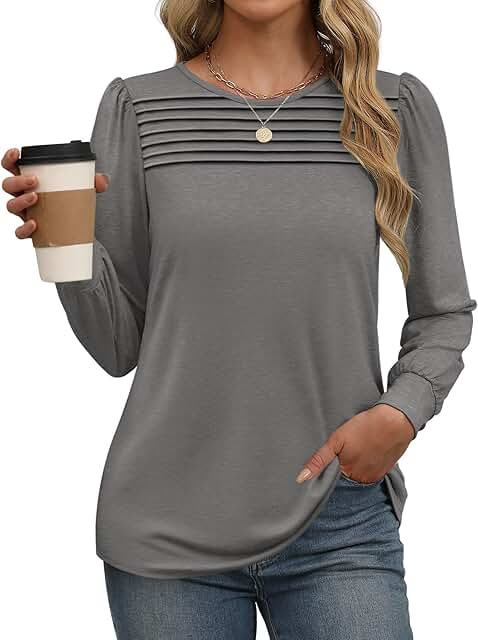 Trendy Long Sleeve Fall Shirts for Women
