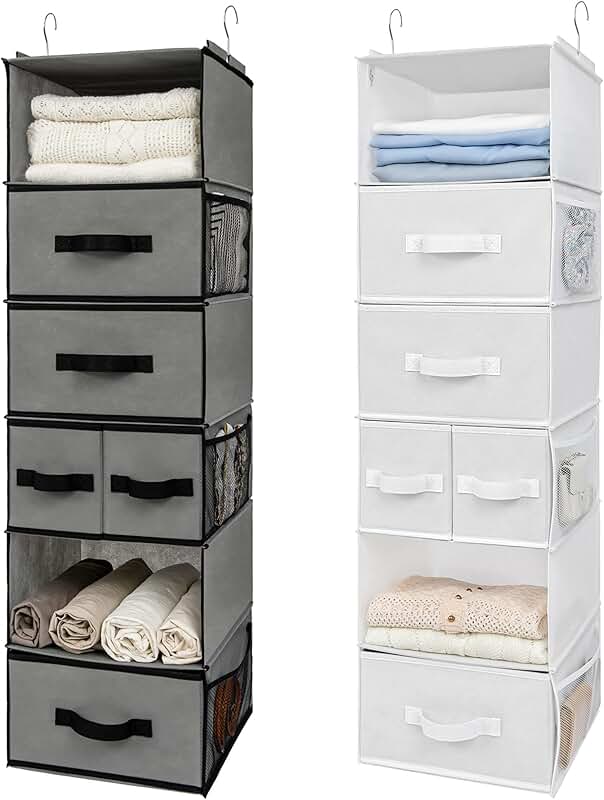 Baby Closet Organizer and Hanging Storage Shelves Bundle