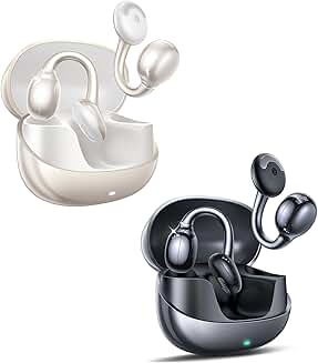 Wireless Clip-On Earbuds with Open Ear Design